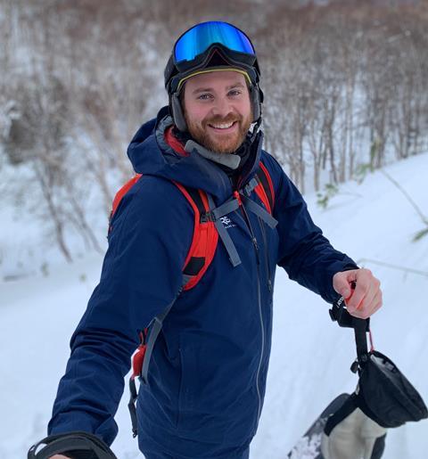 Nick Robinson, former member of the British Ski Team