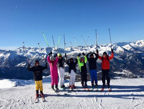 Queen Ethelburga school's ski trip