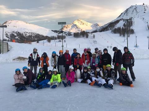 Queen Ethelburga school's ski trip