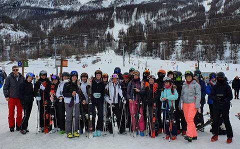 Clifton High School on a ski trip in Nice