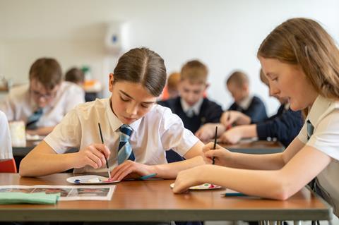 Students from Bramford Primary in Coseley were the first school to take part in an art craft session at the attraction's new learning facility.