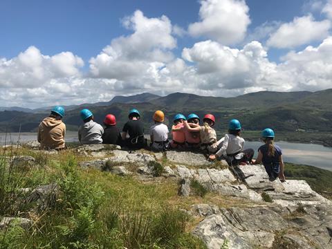 Parkgate Primary School children at Plas Caerdeon Outdoor Education Centre