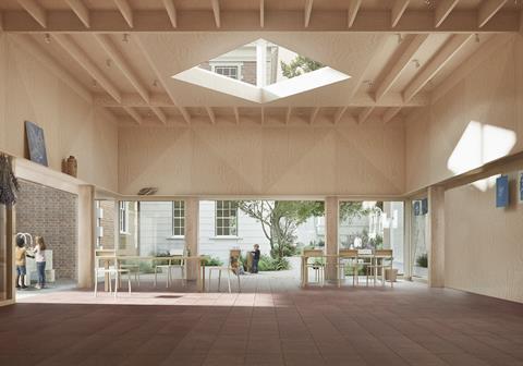 Clore Garden Classroom visualisation (interior)