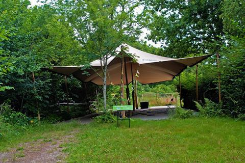 The Clean Planet Tent at Wakehurst garden in Sussex