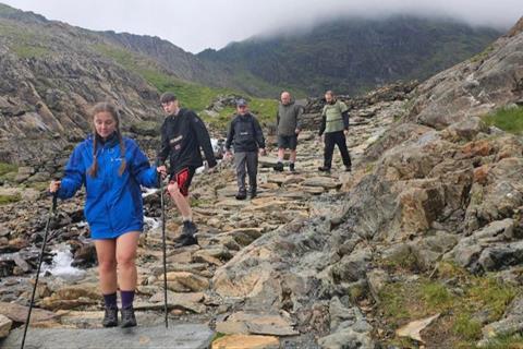 Staff, parents and governors from Latchford St James CofE Primary School take on the Three Peaks Challenge.