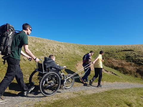 Disabled students tackle the Lake District during a residential