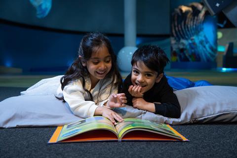 Kids on a sleepover at National Space Centre