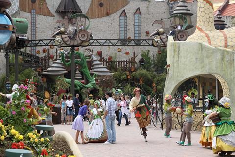 Costumed characters at Phantasialand, Germany