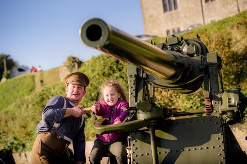 Young girl at Dover Castle