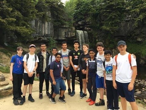 Bolton School Boys’ Division trip to Ingleton Waterfall