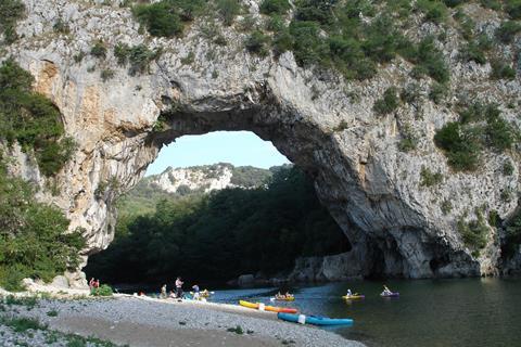 Ardeche River in France