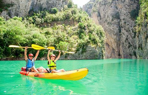 Kayaking in Cataluna, Spain