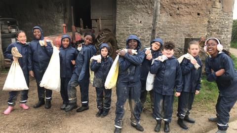 Kelvin Grove Primary School students taking part in a Farms for City Children residential