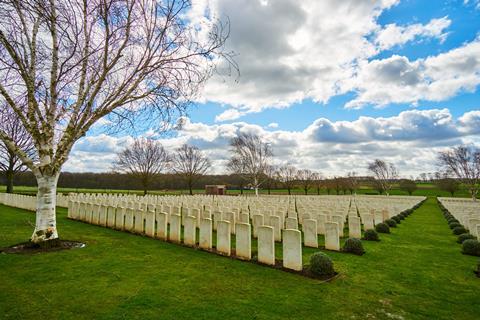 Battlefield graves in Belgium