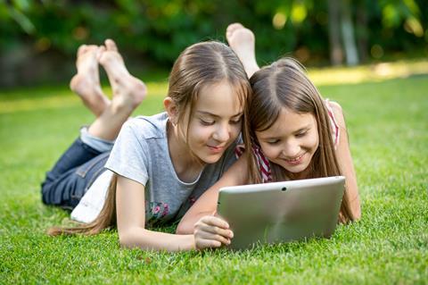 Children working outside