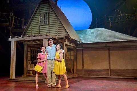 Victoria Chen (Mei), Dai Tabuchi (Tatsuo) and Ami Okumura Jones (Satsuki) in My Neighbour Totoro