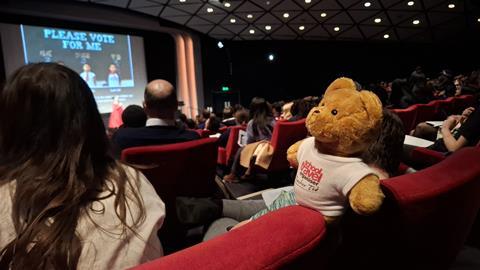 Teacher Ted practices his Mandarin at the BFI's Mandarin Study Day event in London