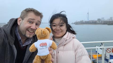 Joe Briscoe Mandarin teacher & EVC & Yan Jiaxin Carisbrooke's British Council Chinese Language Assistant