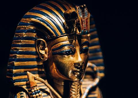 Tutankhamun's gold coffinette
