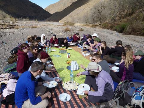 Students from Bridgwater & Taunton College in Morocco