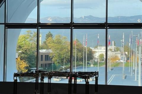 The view from the Science Gateway Centre at CERN in Geneva