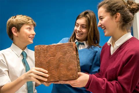 Students at Museum of London.