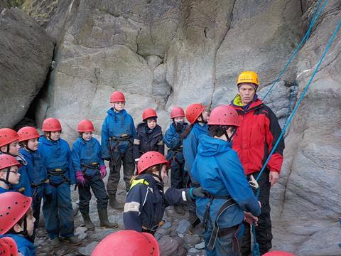 Rock climbing at Yenworthy Lodge