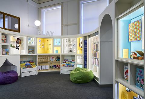 Library space at The Harris, Preston