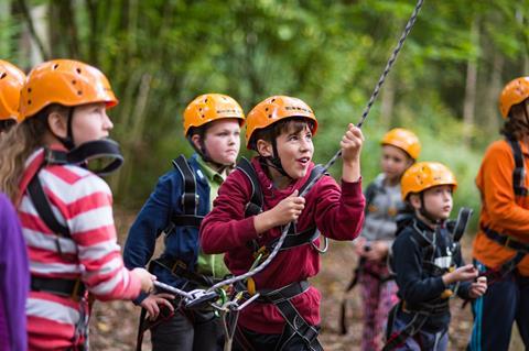 Adventure activity at Oaker Wood