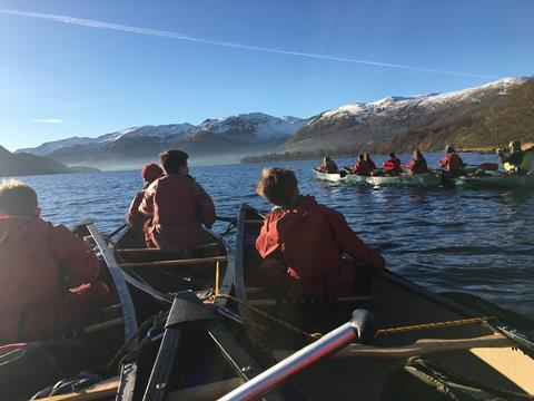 Water activities at Aberdovey outdoor education centre