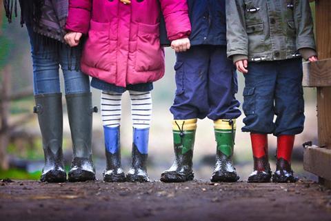 Children in wellies