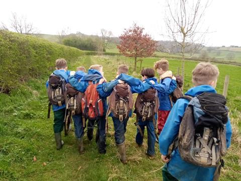 Pupils orienteering at Everdon Outdoor Learning Centre in Northamptonshire