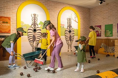 From left to right Alana, Matilda, Florence, Gianna and Isabella in ZooTown.