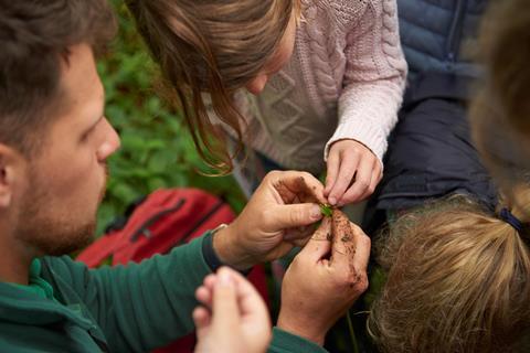 Pupils getting closer to nature on an educational visit with The Ernest Cook Trust