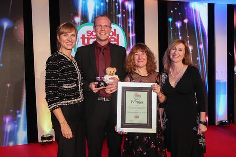Moorside Primary winning the 'My Best School Trip' Award