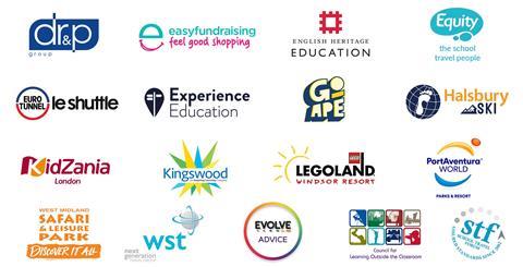 School Travel Awards 2022 Partners Logos