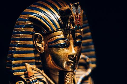 Tutankhamun's gold coffinette