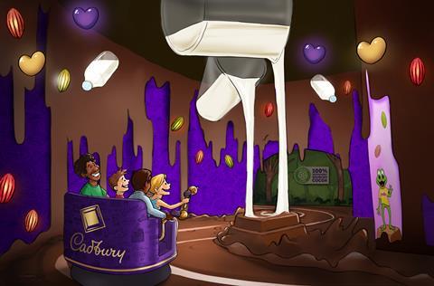 An impression of how the Cadbury Chocolate Quest ride will look when complete