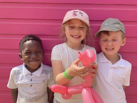 Grendon CE Primary pupils at Wicksteed Park