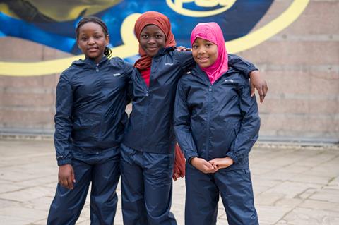 Students wearing Regatta Great Outdoors kit as part of partnership with PGL.