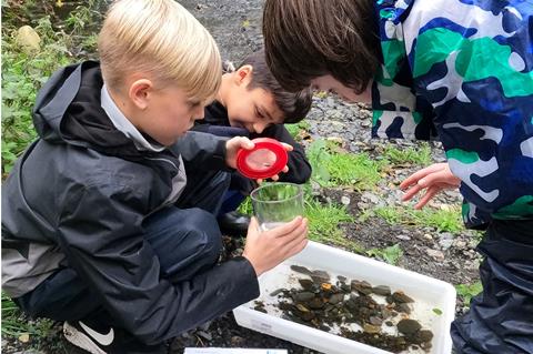 Sandylands Primary School pupils on an Outdoor Week of Learning residential in Cumbria