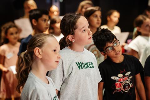 Kids take part in a Wicked themed workshop