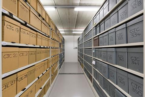 The archive collection at Shoemakers Museum