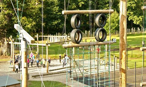 High ropes at Condover Activity Centre