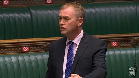 Tim Farron, MP, speaking in Parliament