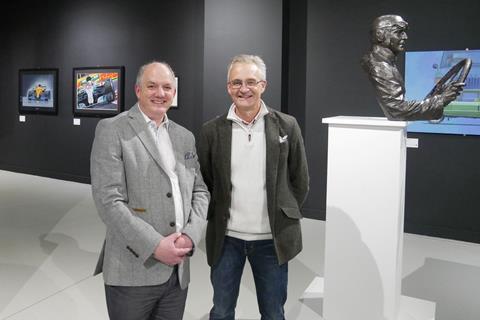 Stephen Laing and Rupert Whyte at the British Motor Museum