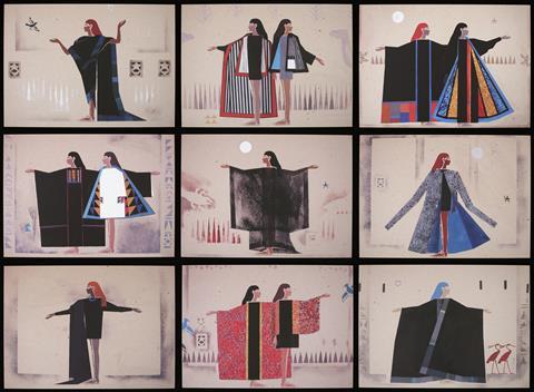 Set of nine photographic prints on aluminium, by Chant Avedissian, 1990