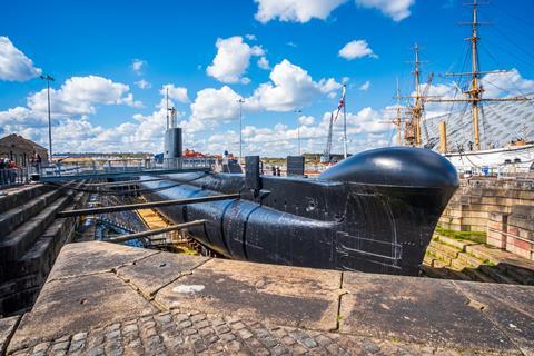 HM Submarine OCELOT at The Historic Dockyard, Chatham