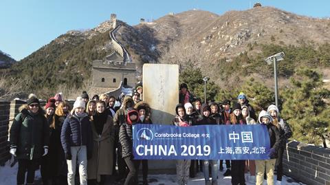 Carisbrooke College's China trip