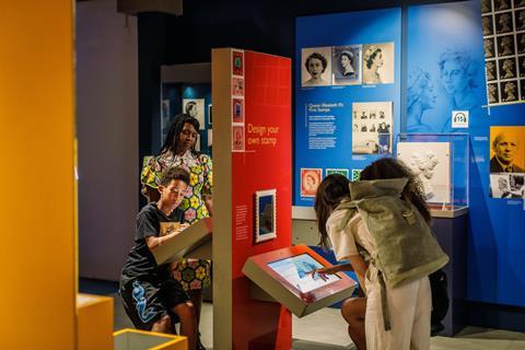 Interactive exhibit at The Postal Museum